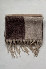 Blanket Scarf Abstract Mocha