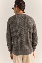 Mohair Fishermans Knit Washed Black