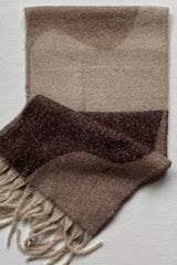 Blanket Scarf Abstract Mocha