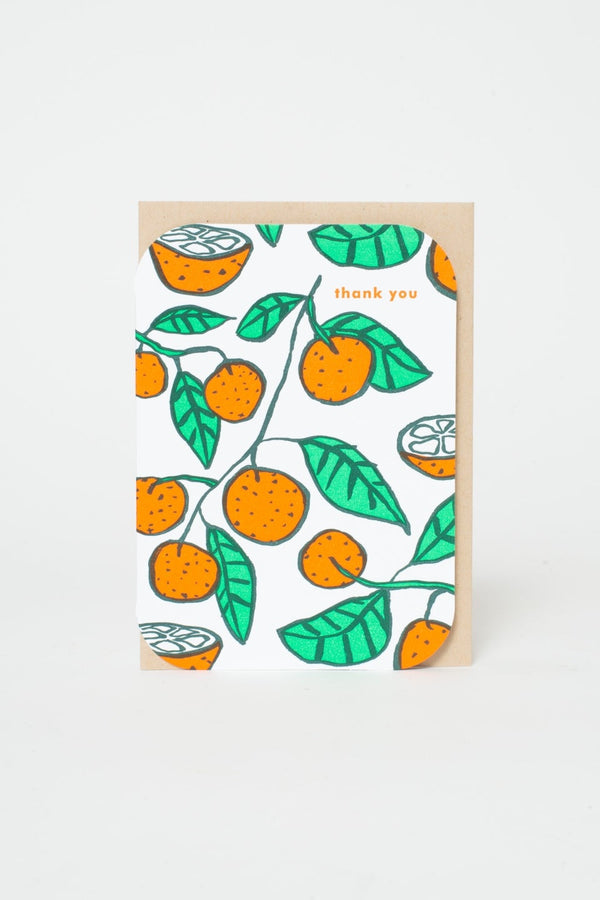 Citrus Thank You Card