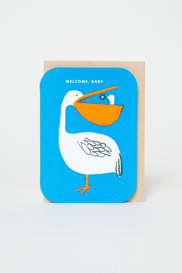 Welcome Baby Pelican Card