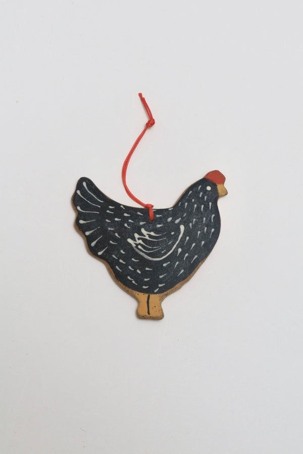 Black Chicken Ornament