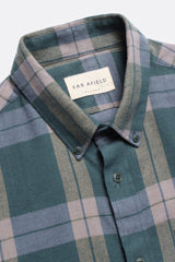 Larry Check Shirt Green/Blue