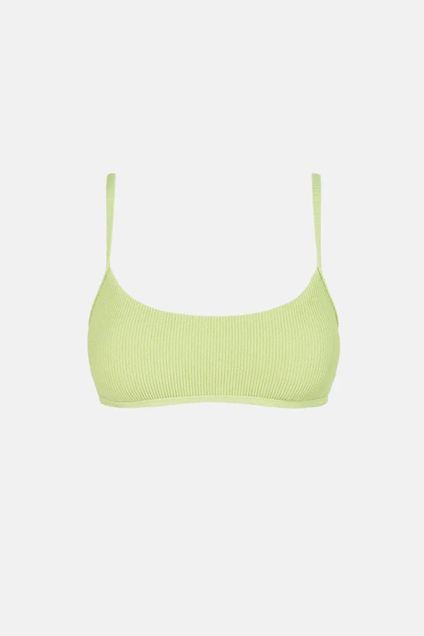 Isla Rib Crop Top Fern