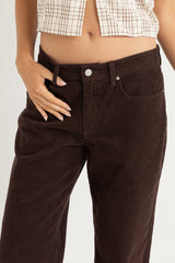 Lula Low Rise Pant Chocolate