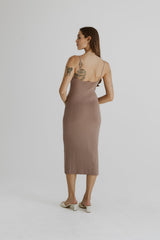 The Elyse Dress Taupe