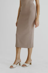 The Elyse Dress Taupe