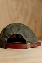 Waxed Baseball Cap Olive