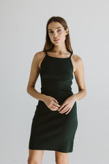 The Elia Dress Dark Green