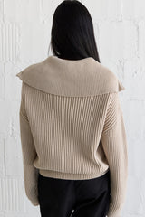 The Addison Sweater Beige Mix