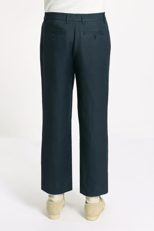 Double Pleated Trouser Blue Nights