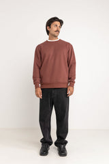 Classic Fleece Crew Merlot