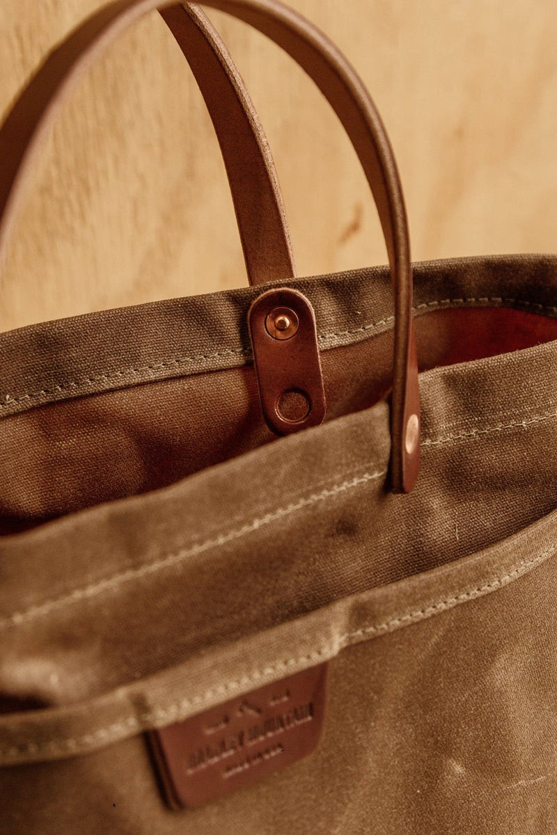 Coal Tote Bag Waxed Brush Brown