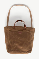 Coal Tote Bag Waxed Brush Brown