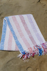 Malibu Stripe Throw Blanket Multicolored