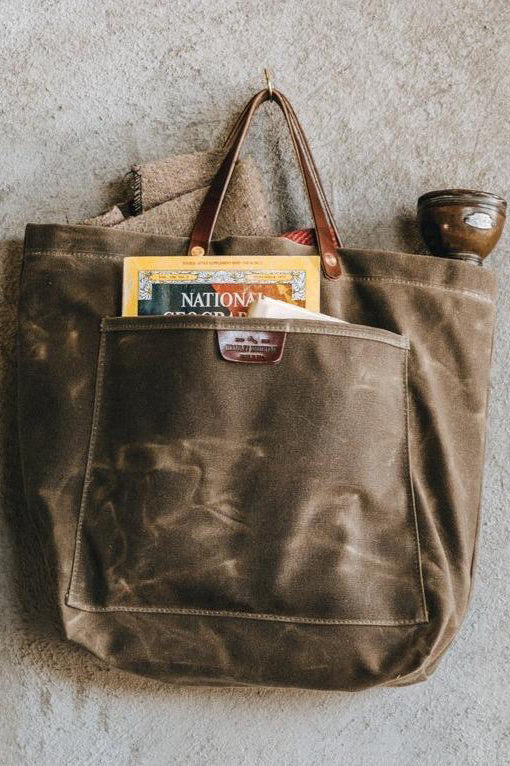 Coal Tote Bag Waxed Field Tan