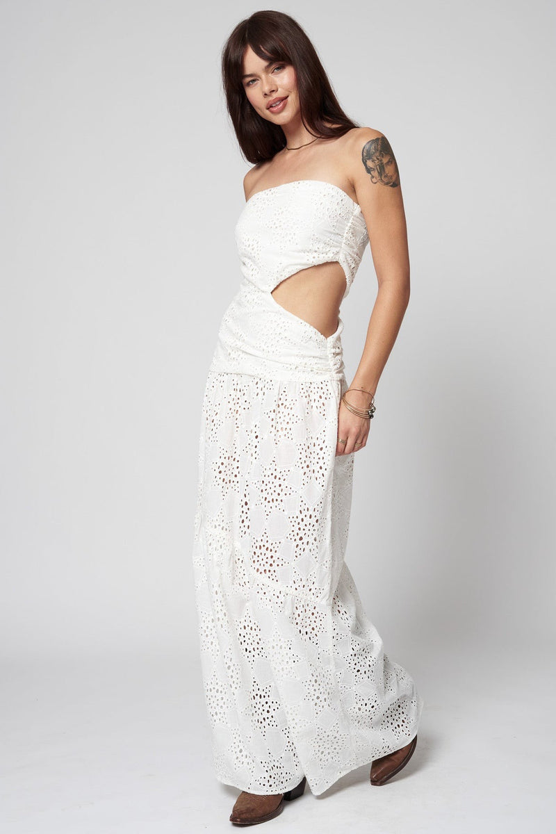 The Eyelit Garden Party Maxi White