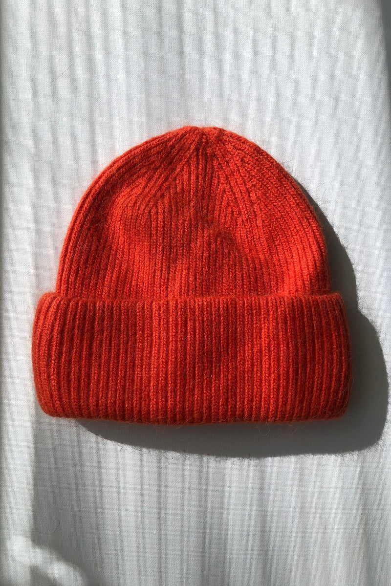 Royal Angora Beanie Bright Orange