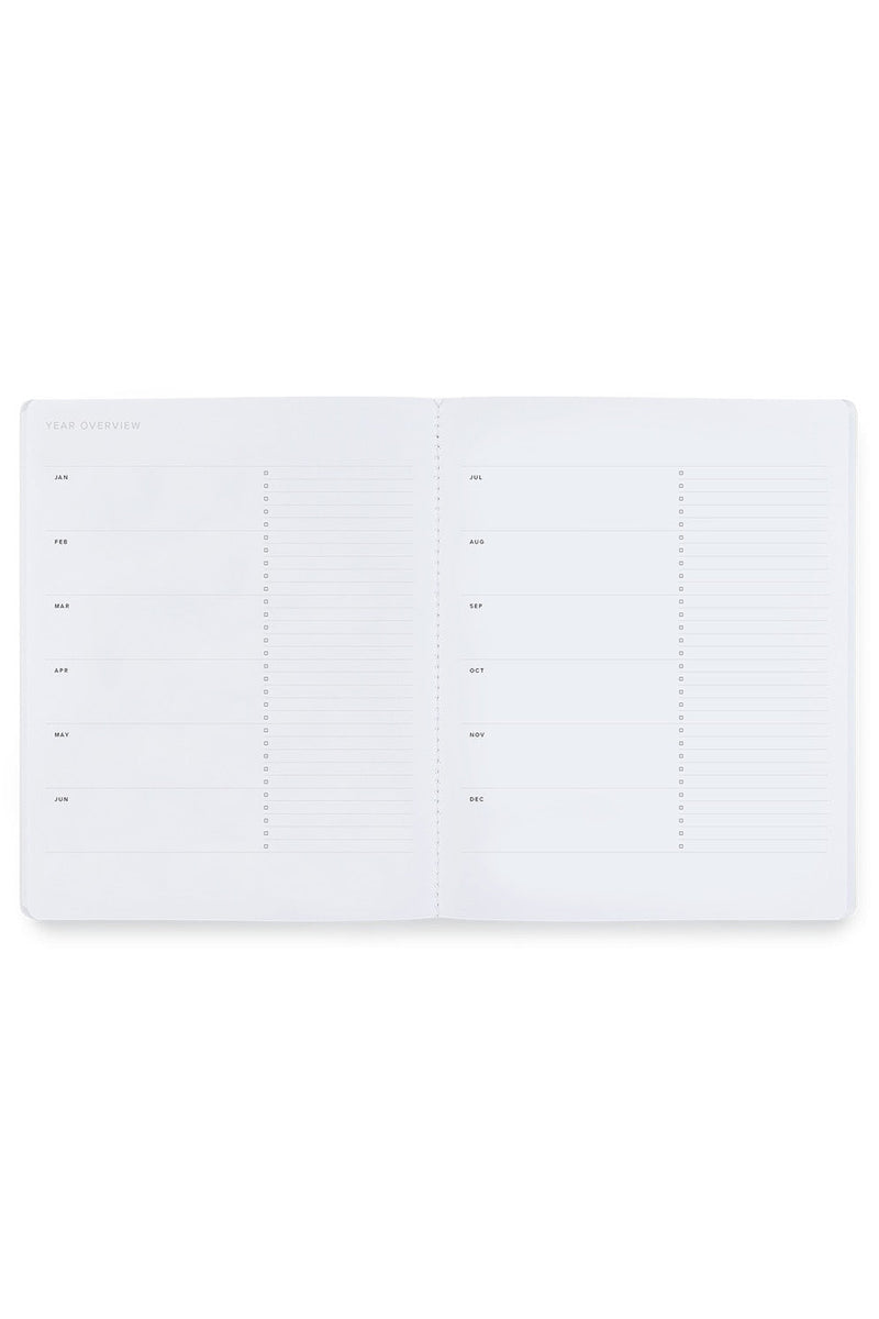 Undated Monthly Planner Charcoal Gray