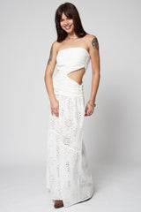 The Eyelit Garden Party Maxi White