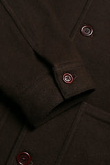 Station Jacket Slate Brown Melton