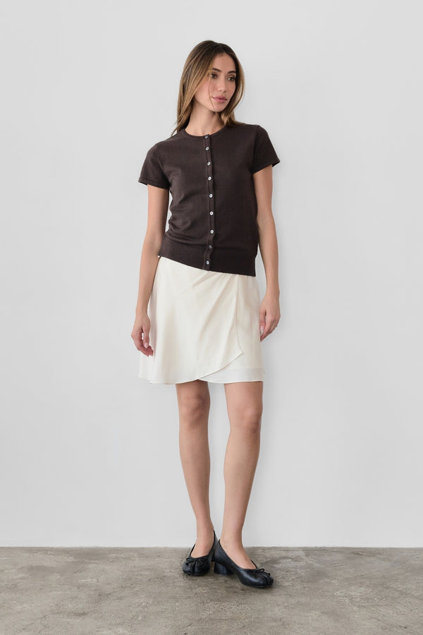 The Pauline Top Dark Brown