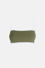 Terry Bandeau Top Khaki