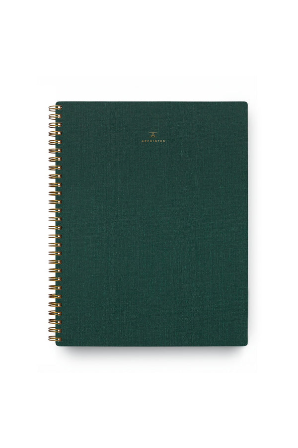 The Notebook Hunter Green Grid