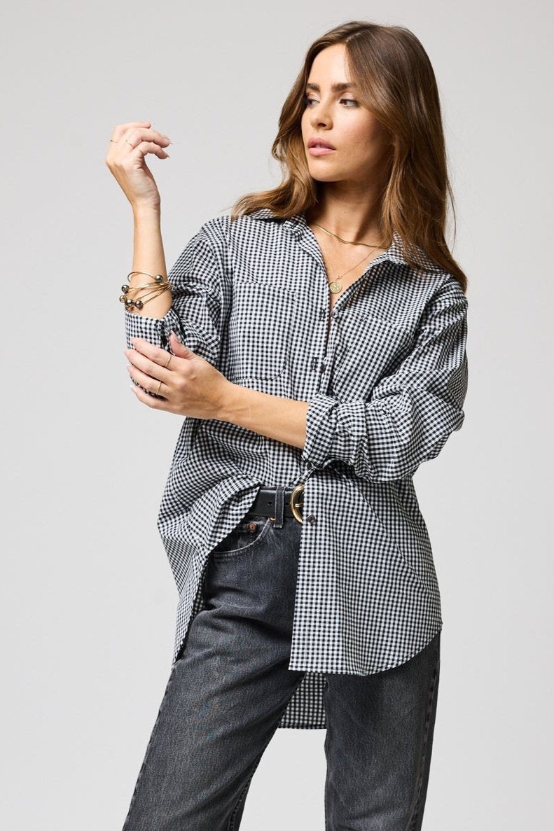 The Gingham Favorite Shirt Black & White