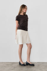 The Pauline Top Dark Brown