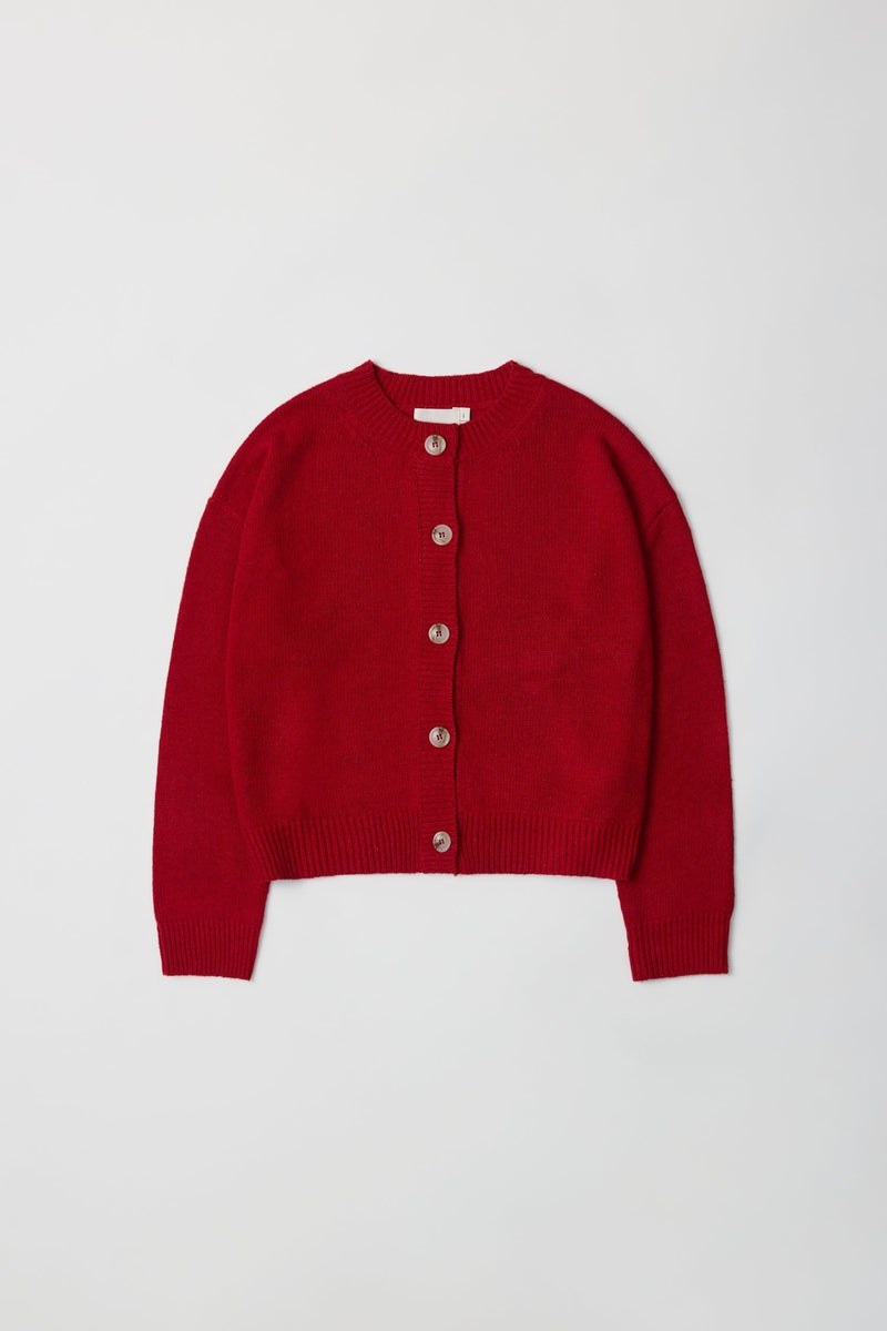 The Lucy Cardigan Red