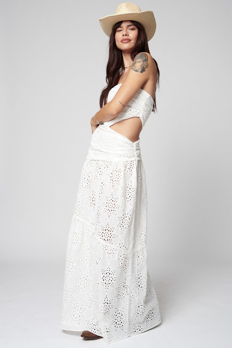 The Eyelit Garden Party Maxi White