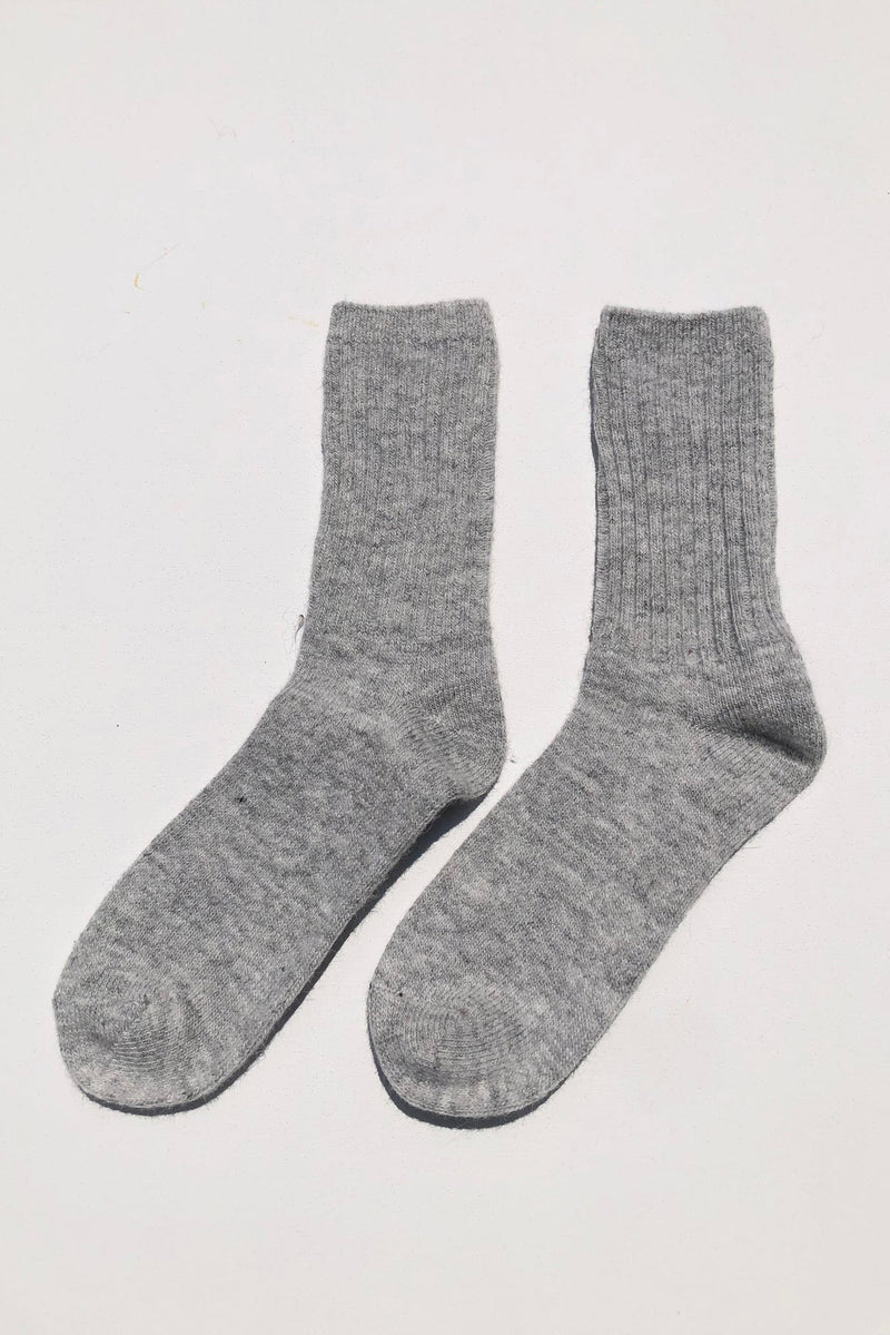 Iceland Cottage Wool Socks Grey