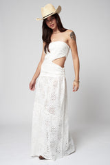 The Eyelit Garden Party Maxi White