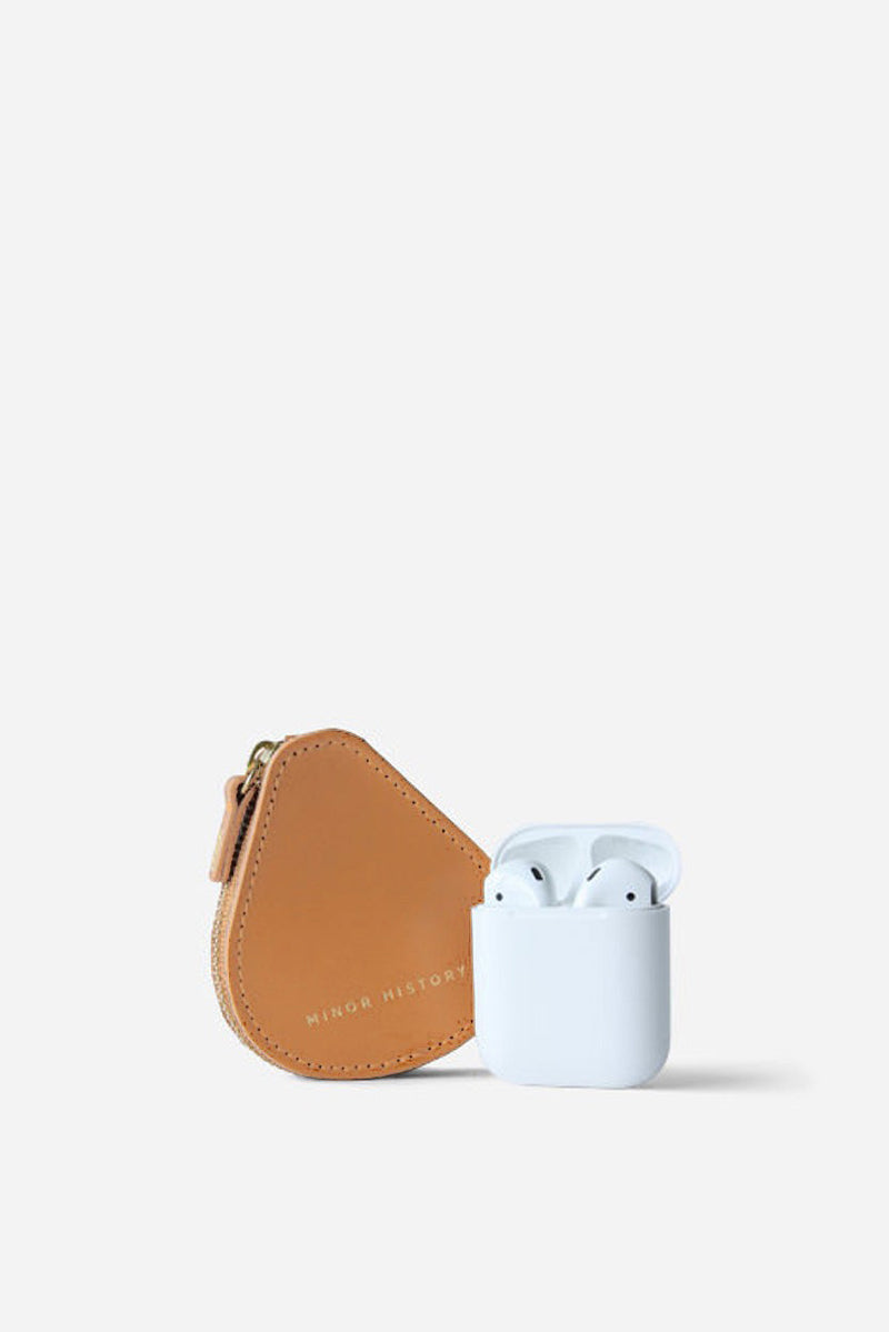 The Peck Earbud Case Saddle