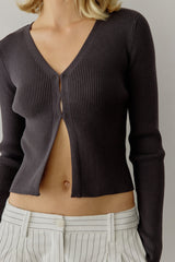 The Allegra Top Charcoal