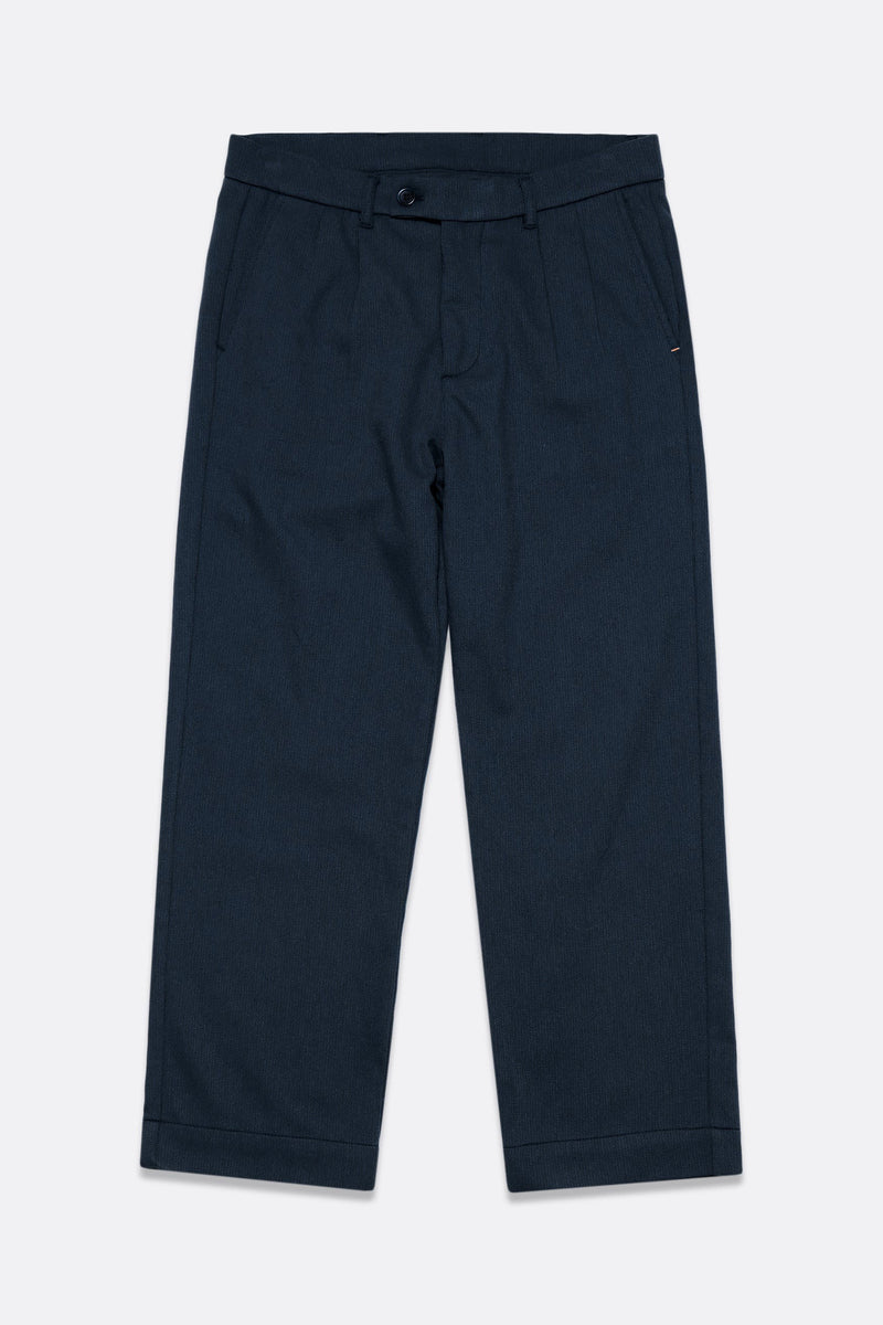 Double Pleated Trouser Blue Nights