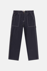 Contrast Stitch Carpenter Canvas Pant Indigo