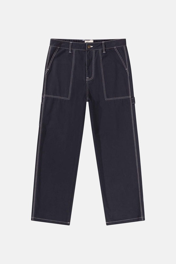 Contrast Stitch Carpenter Canvas Pant Indigo