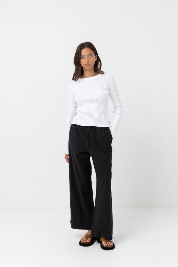 Classic Drawstring Pant Black