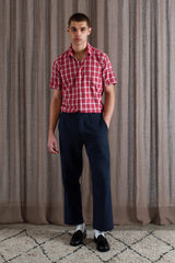 Double Pleated Trouser Blue Nights