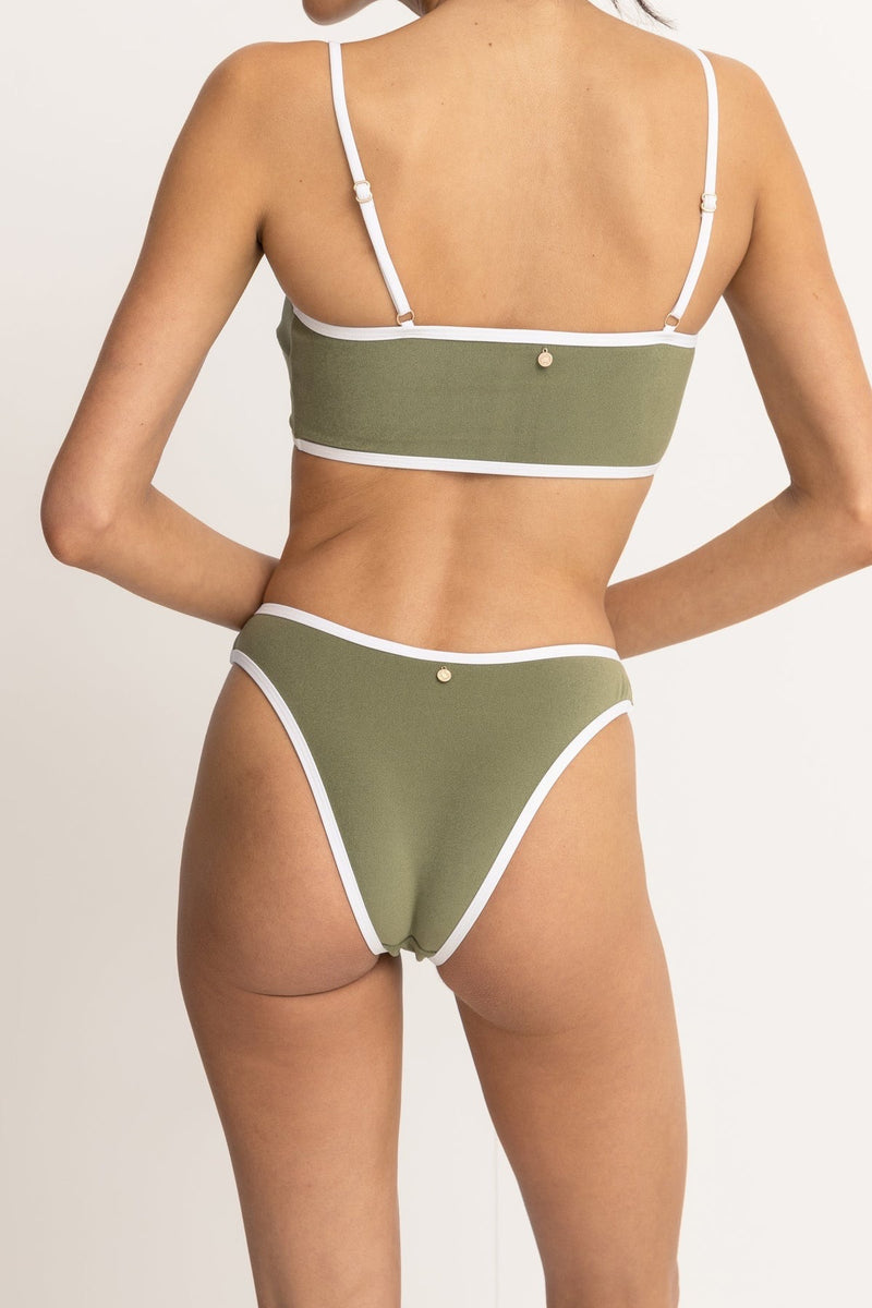 Terry Bandeau Top Khaki