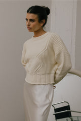 The Sadie Sweater Cream