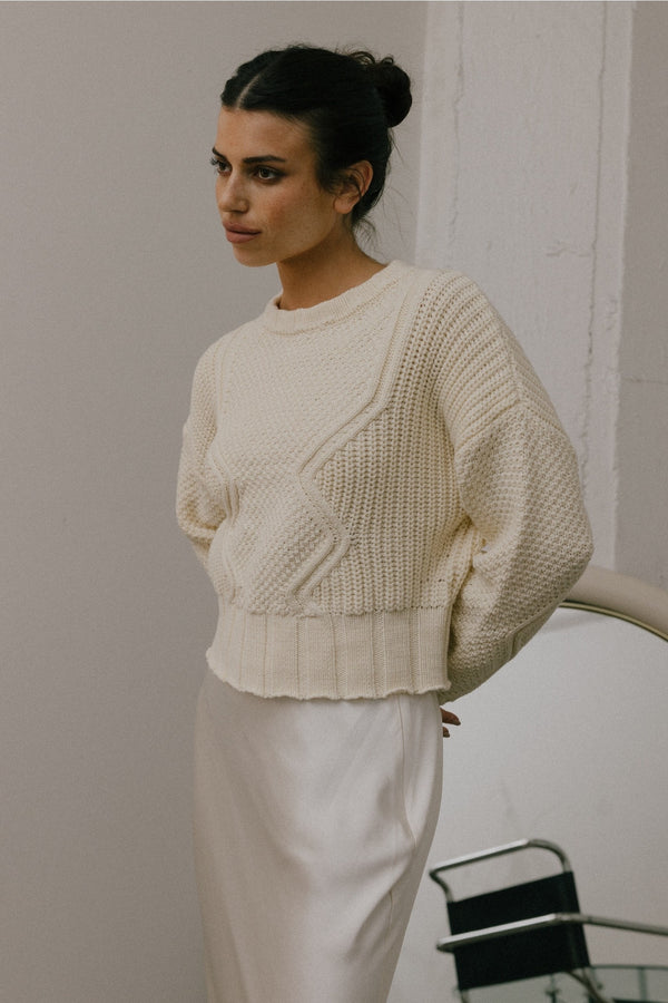 The Sadie Sweater Cream