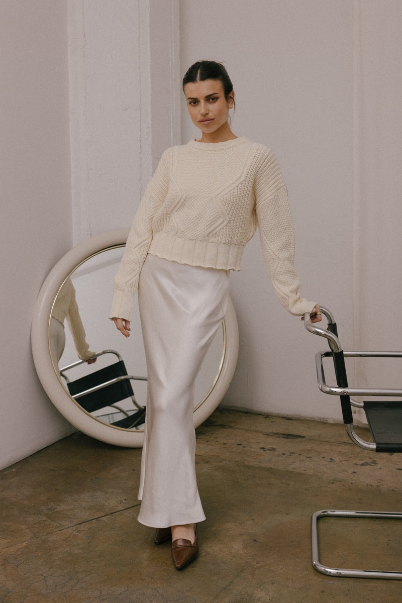 The Sadie Sweater Cream