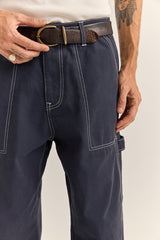 Contrast Stitch Carpenter Canvas Pant Indigo