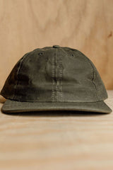 Waxed Baseball Cap Olive