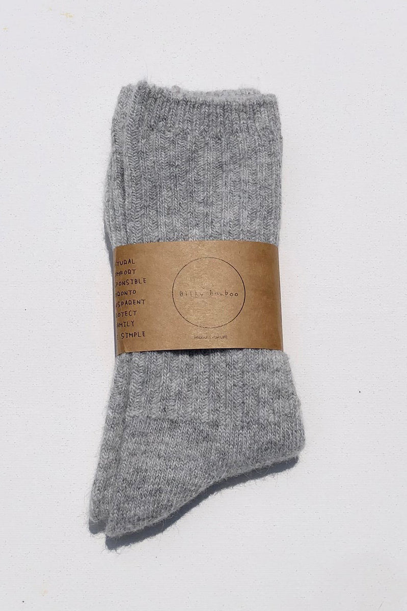 Iceland Cottage Wool Socks Grey