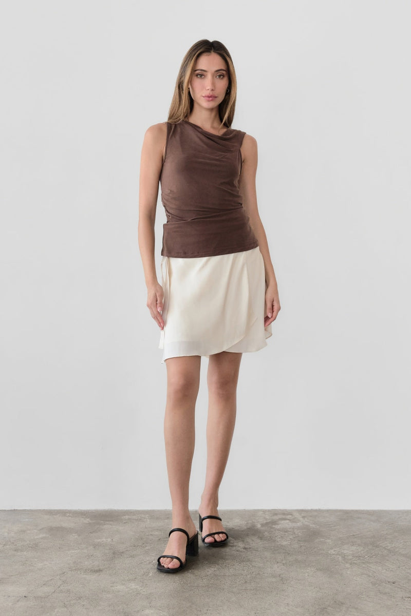 The Emilia Top Brown