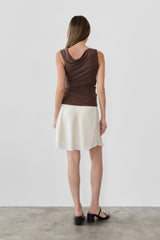 The Emilia Top Brown